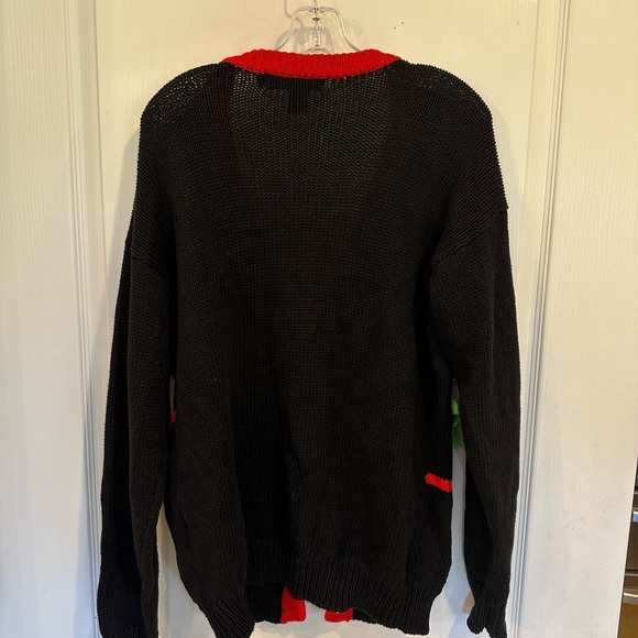 Work in Progress Gladys Bagley Vintage Christmas Ugly Sweater Cardigan sz medium - Picture 6 of 7